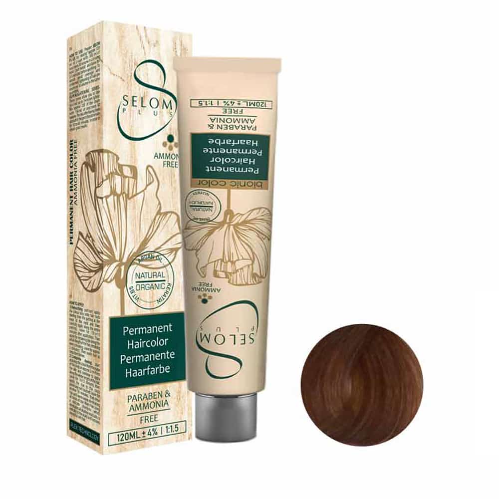 1000072.jpg رنگ مو بدون آمونیاک سلوم شماره 75-6 حجم 120 میل رنگ بلوند فندقی تیره - تصویر 1