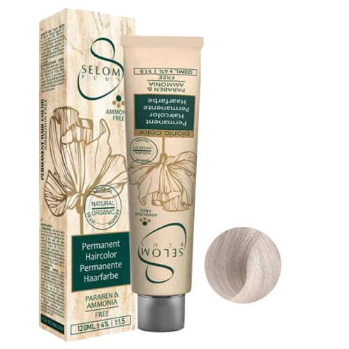 11-23-2.jpg رنگ مو بدون آمونیاک سلوم شماره 23-11 حجم 120 میل رنگ سوپر پلاتینه آپریکات - تصویر 1