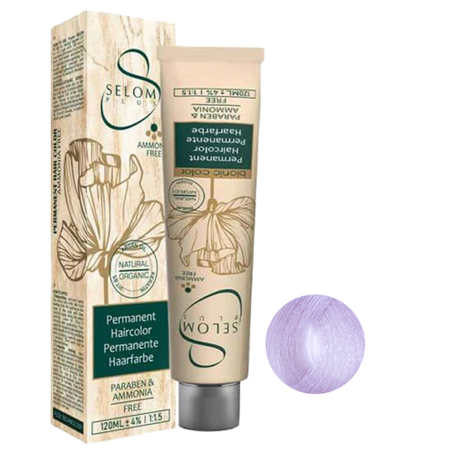 920-4.jpg رنگ مو بدون آمونیاک سلوم شماره 920 حجم 120 میل رنگ یاسی - تصویر 1