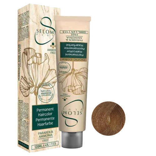 cs2-2.jpg رنگ مو بدون آمونیاک سلوم شماره CS2 حجم 120 میل رنگ کاراملی - تصویر 1